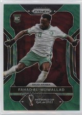 2022 Panini Prizm World Cup Qatar Green Wave Prizm Fahad Al-Muwallad #213 10uo