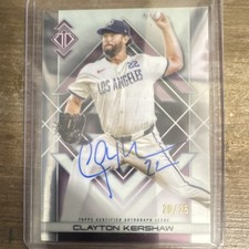 Topps Transcendent Icons Chrome Auto Clayton Kershaw Dodgers TRA-CK /25