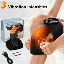 USB Knee Massager With Heat Vibration 3 Levels Heated Brace For Pain Relief