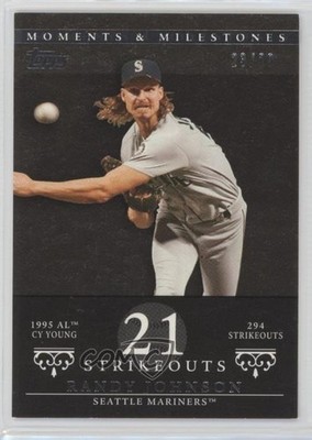 2007 Topps Moments & Milestones Black 23/29 Randy Johnson #51 HOF b8h