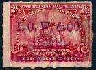 99c Start! US Revenue Stamp Battleship RB28 I.O. Woodruff & Co. 1898 cancel — photo 1