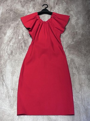 LANVIN Red Ruffle Knee-Length Dress Size 34 Length 35 Inches | eBay LANVIN Red Ruffle Knee-Length Dress Size 34 Length 35 Inches | eBay