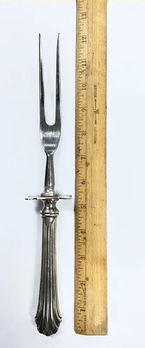 Vintage Sterling Silver Handled Stieff Homewood Carving Fork 205 gms