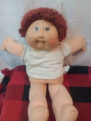 Cabbage Patch Boy Doll 1978 1982 Brown Hair/Brown Eyes Coleco Xavier Roberts