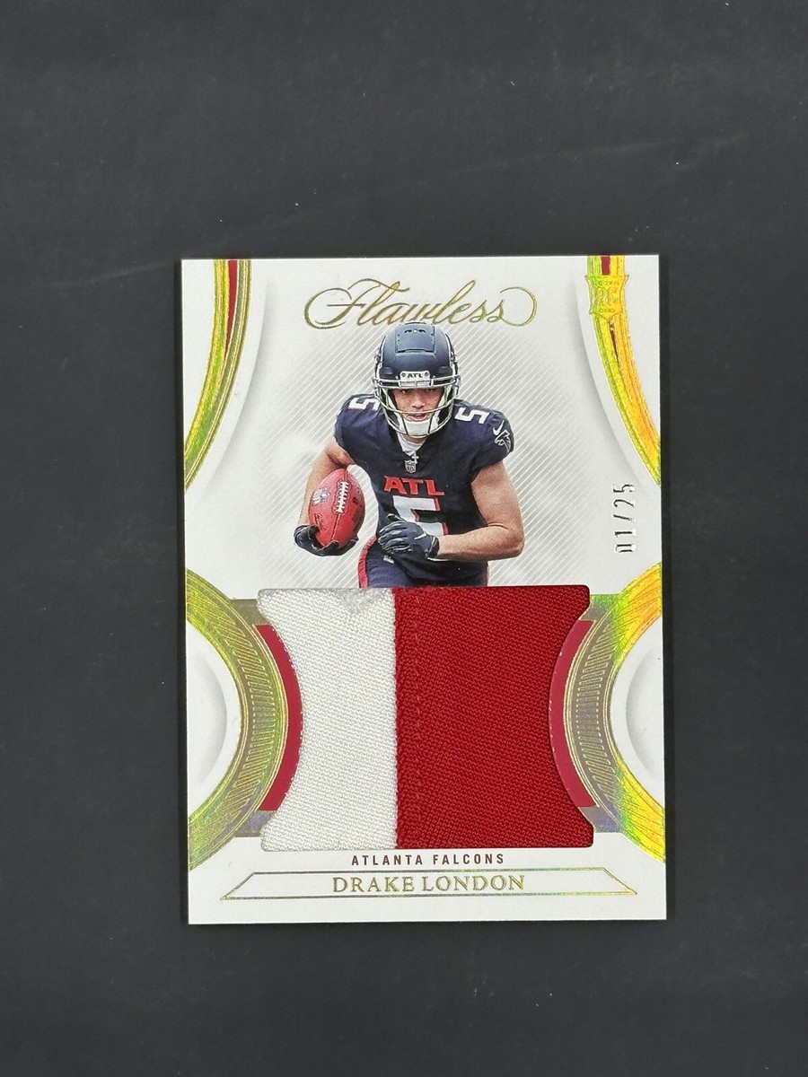 2022 FLAWLESS FOOTBALL DRAKE LONDON ROOKIE GOLD 2 COLOR JUMBO