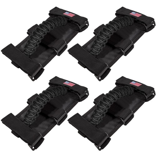 4 x Roll Bar Grab Handles Grip Handle for Jeep Wrangler YJ TJ JK JL Gladiator JT - Picture 8 of 9