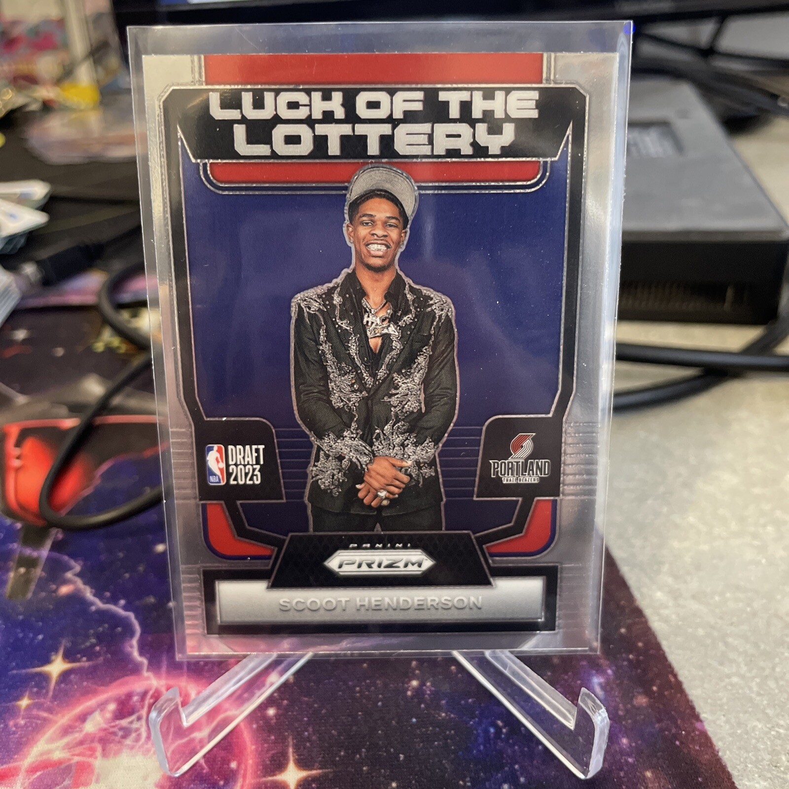 Scoot Henderson 2023-24 Panini Prizm Luck Of The Lottery Rookie #14 Blazers Rc