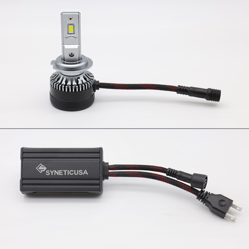 Kit de haz bajo de faros LED Syneticusa H7 6000K bombillas CSP de luz blanca - Imagen 3 de 11