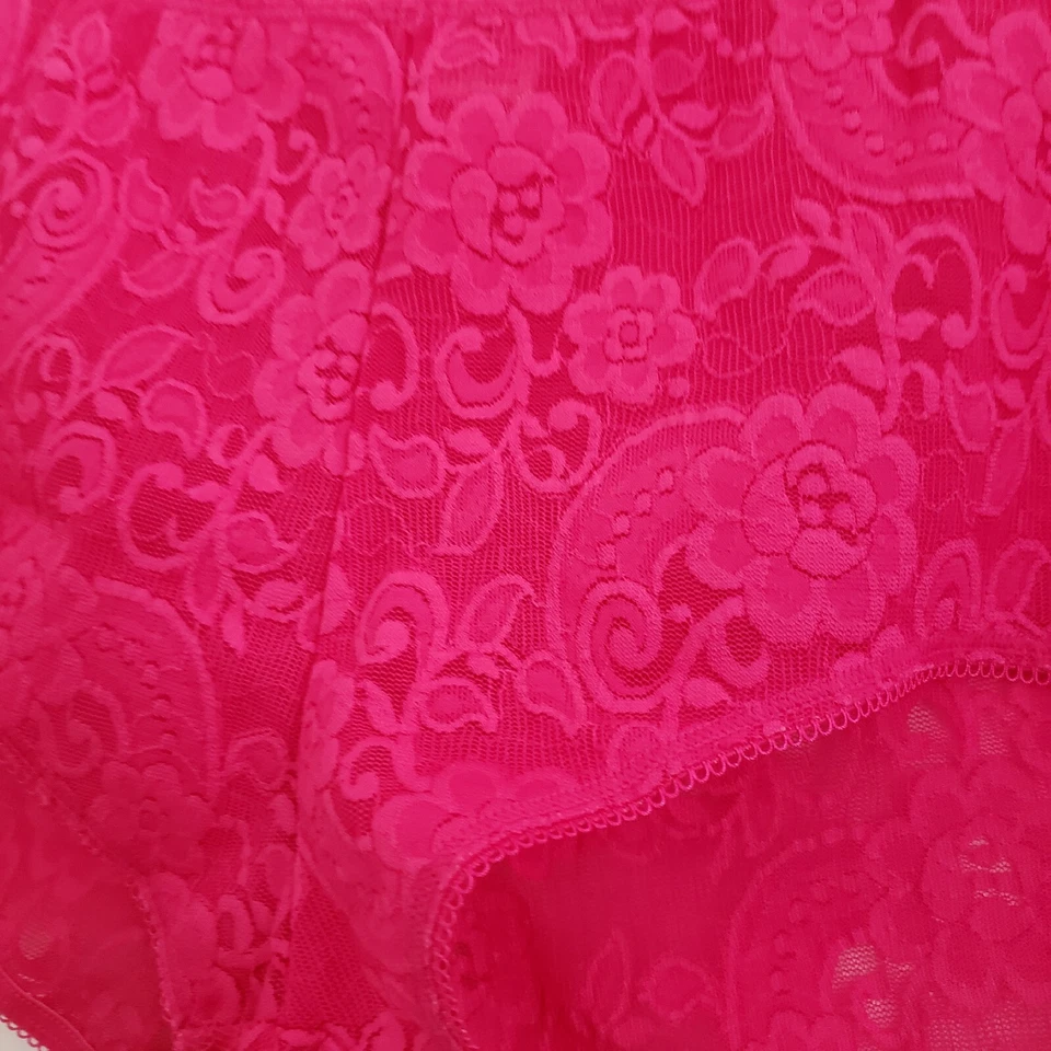 Morgan Taylor Intimates Bragas de Encaje Boyshorts Rosa Fucsia Talla L Nuevas con Etiquetas Foto 3 de 4