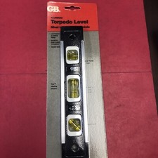 GB GARDNER BENDER GL-9A QUALITY ALUMINUM MAGNETIC TORPEDO LEVEL 3 VIAL USA MADE