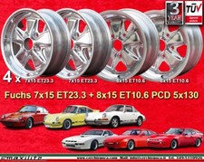 Set cerchi Porsche 911 SC TURBO 7x15+8x15 Felgensatz  polished wheels