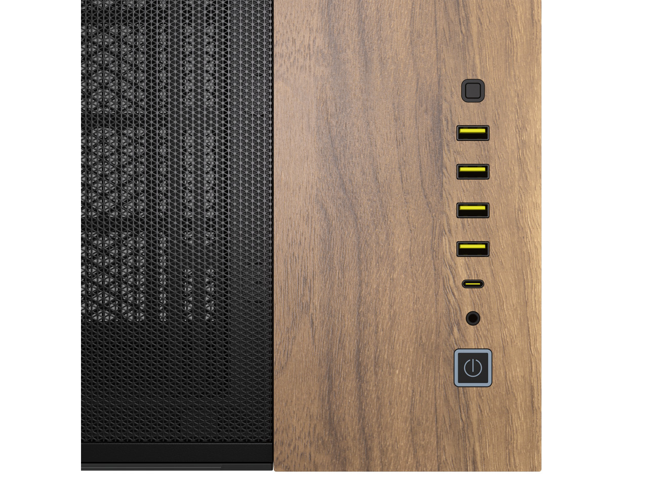 Двухкамерный корпус для ПК CORSAIR 6500X Mid-Tower черныйорех CC-9011282-WW