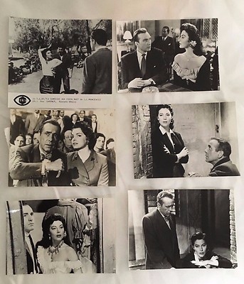 DIE NACKTE GRÄFIN - AVA GARDNER - H. BOGART - SET 6 FOTOS KINO PRESSE