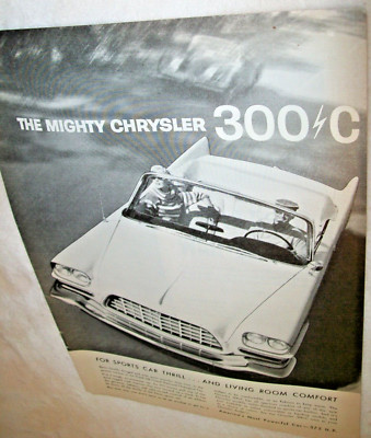 1957 Chrysler 300C 300-C mid-size mag car ad -''For sports car thrill...''