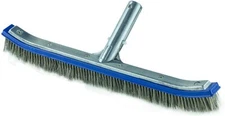 18" Aluminum Inground Swimming Pool Brush with Stainless Steel Bristles