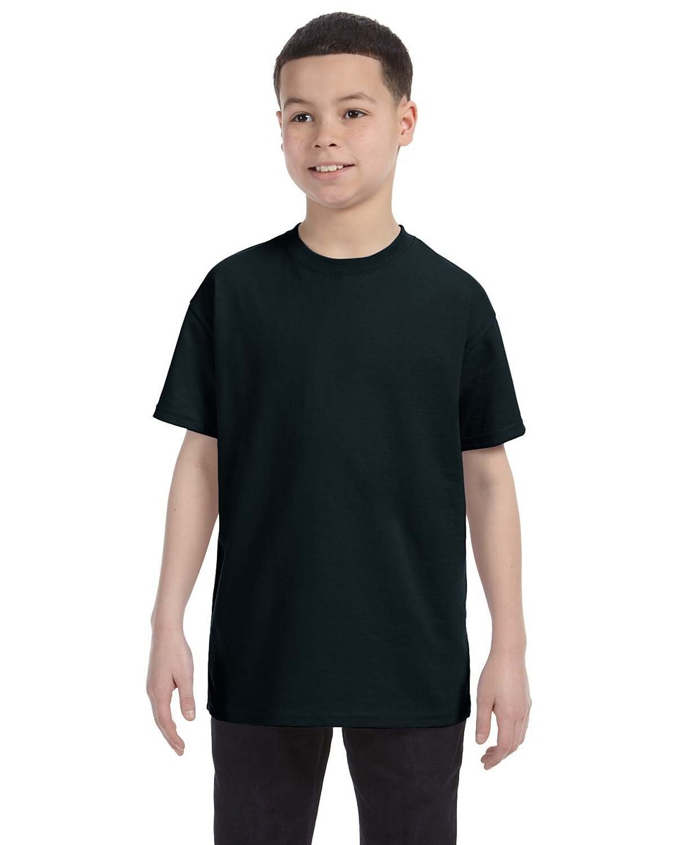Gildan Youth Heavy Cotton T-Shirt - Plain Casual Tee - Sizes S To 2XL - G500B