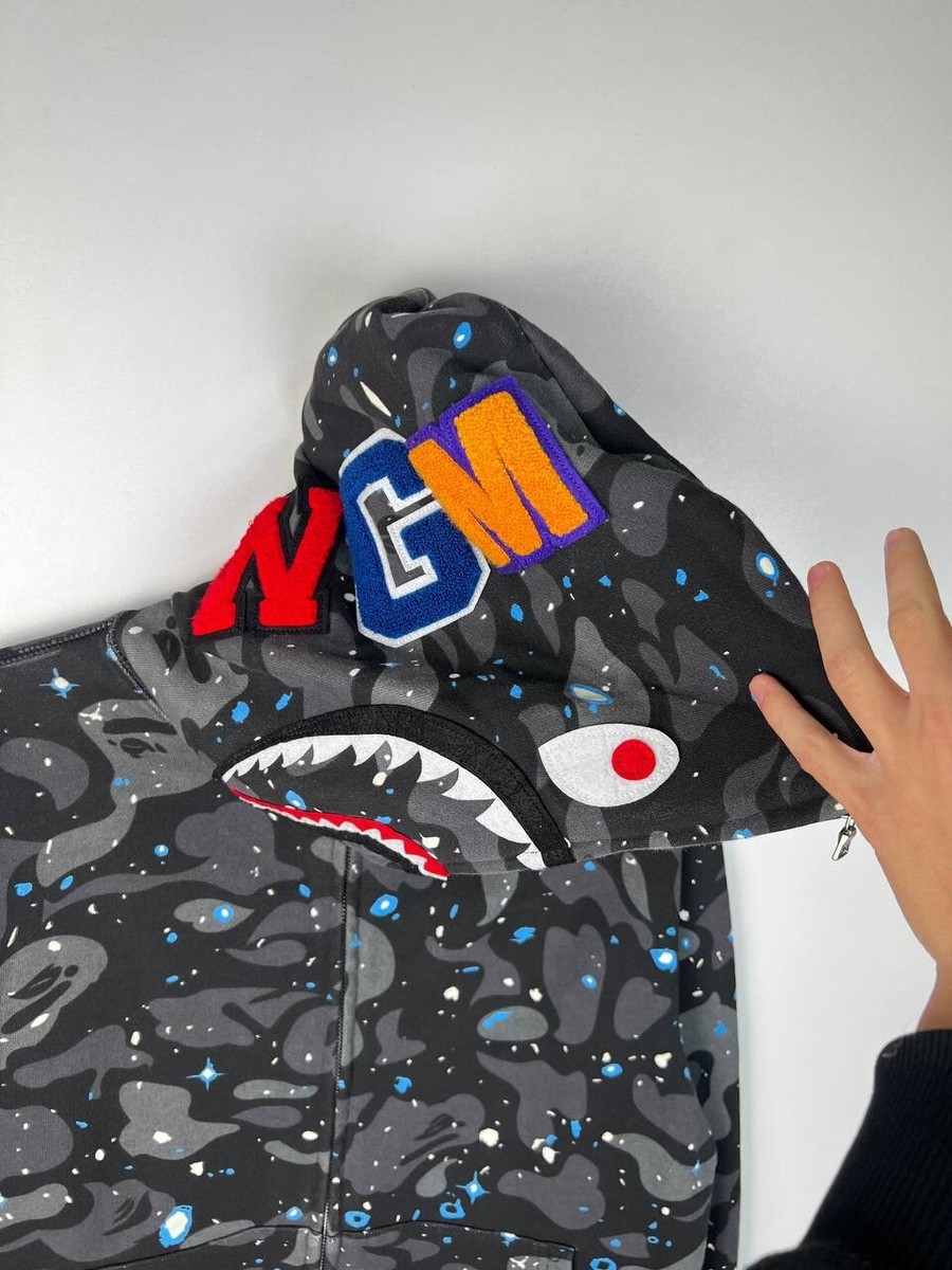 Bape space camo streetwear zip hoodie size M | eBay