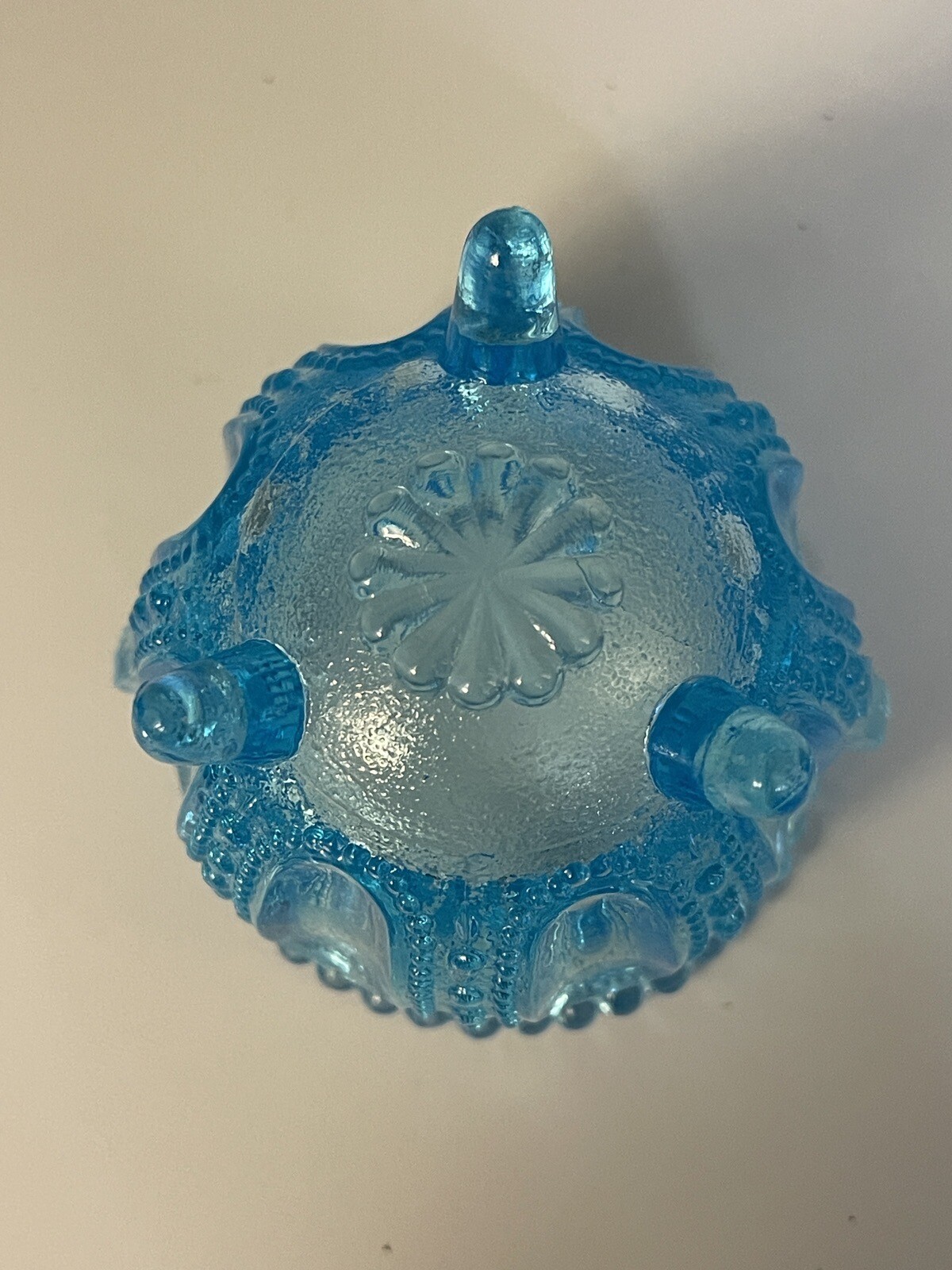 Vintage Degenhart/Boyd? Cauldron Toothpick Holder. Ice Blue. 🩵 eBay