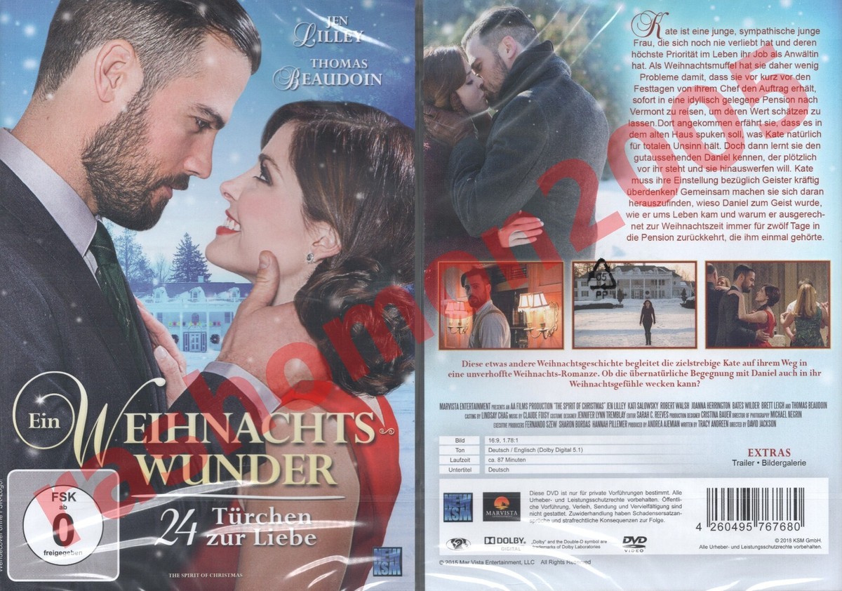 DVD THE SPIRIT OF CHRISTMAS (2015) Thomas Beaudoin Jen Lilley