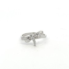 Sterling Silver Dragonfly Ring With CZ Size 7 
