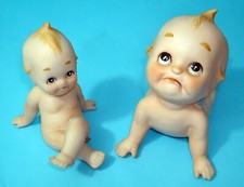 Vintage Japan Porcelain Bisque Pouty Kewpie Figurines Lefton KW228