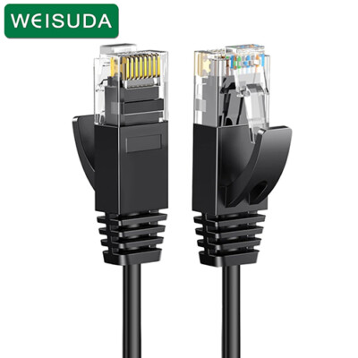 WEISUDA CAT6A Ethernet Cable Slim UTP Patch Cord RJ45 for Modem Router PS4 Cat6a
