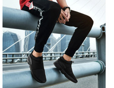 Black NFUNAY Loafers Mesh Men's Shoes Light Sneakers Breathable - Size 10