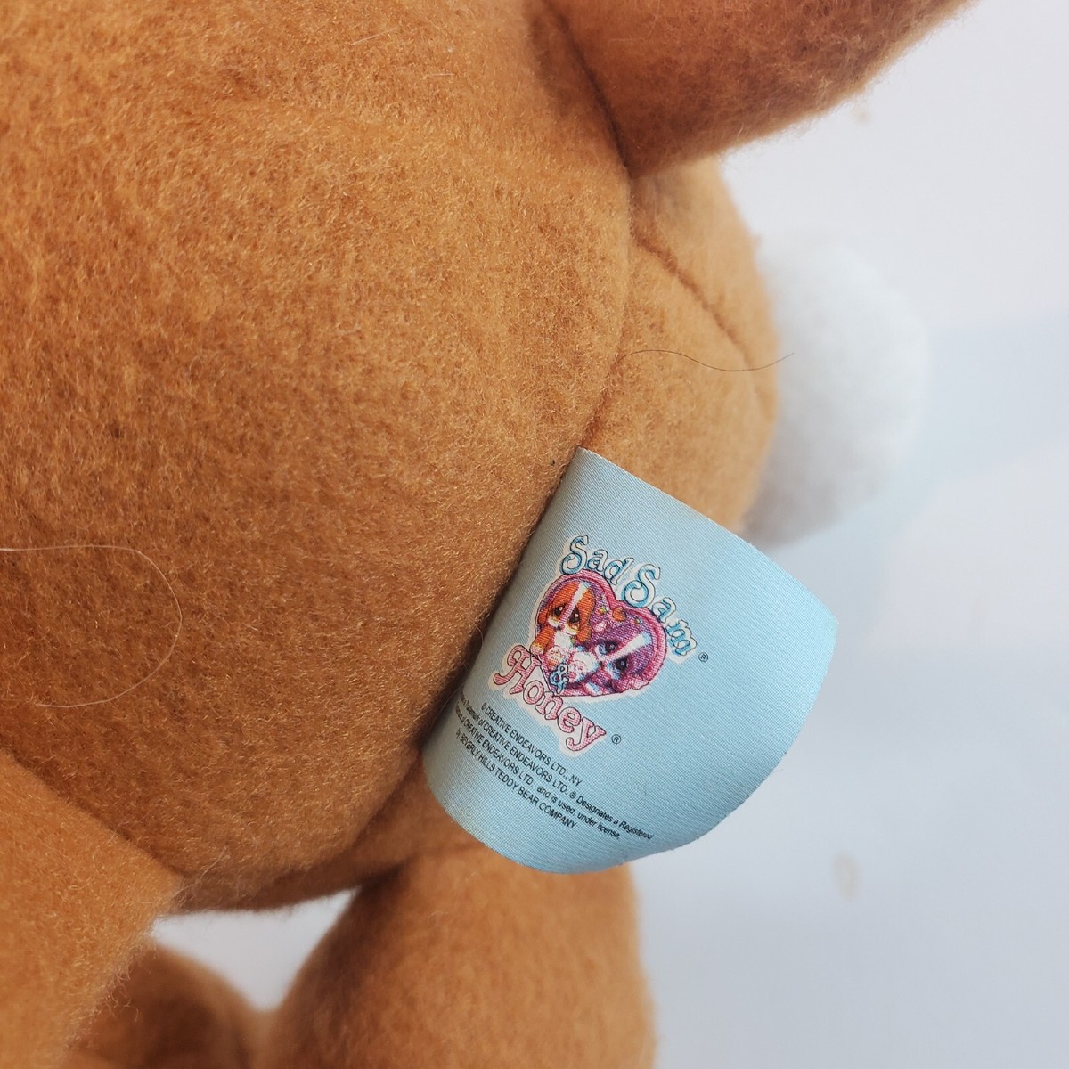 Sad Sam Honey Plush Stuffed Animal Brown Puppy Dog Santa Hat | eBay