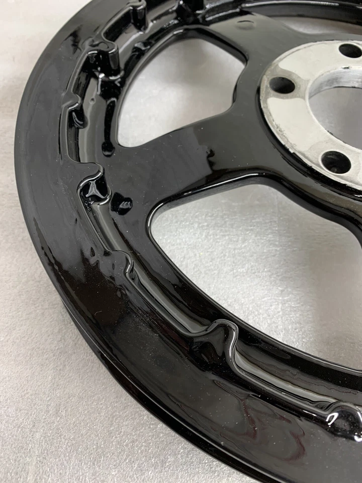 Harley 40350-07 polea negro brillante OEM piñón Sportster 2007-17 EXTRACTO Foto 2 de 4