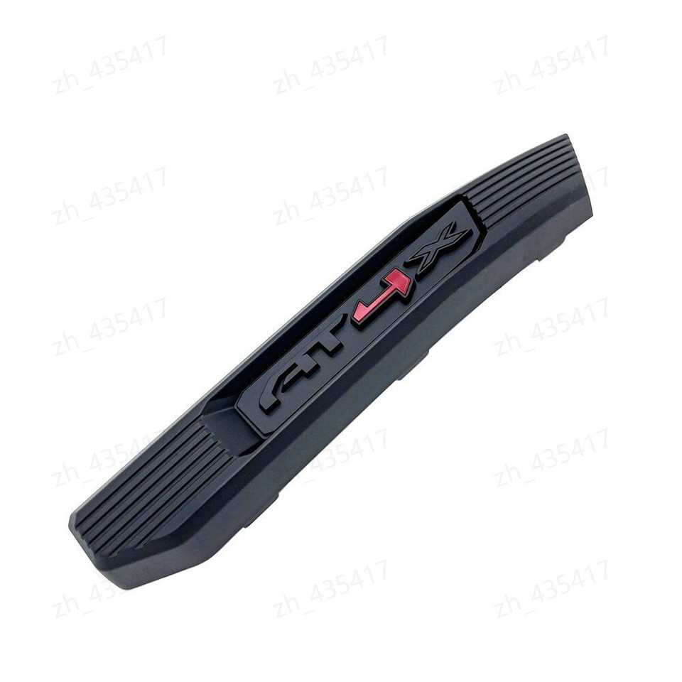 Front Grill Matte Black Red AT4 OVERLAY Emblem 2023+ Sierra 1500 - Foto 6