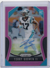 TERRY GODWIN II NFL Panthers 2019 Panini Prizm Pink RC Auto #393 Card A