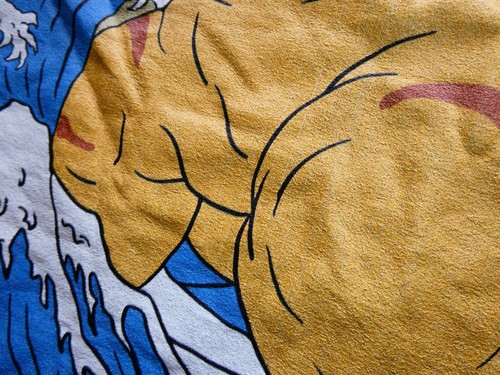 Catzilla Vintage Funny Cute Cat Art Japanese Sunset T-Shirt, Size Medium (M) - Picture 18 of 24