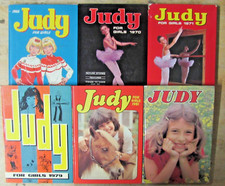 6 MEMORABLE 'JUDY FOR GIRLS' SELECTION OF ANNUALS ** FREE UK POST ** HARDBACK