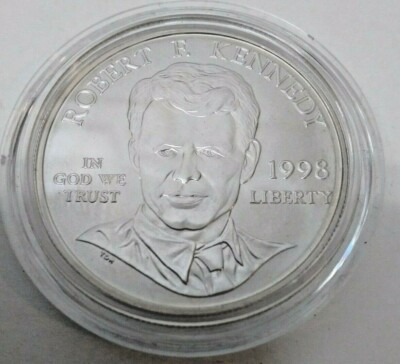 1998-S US Mint Kennedy Collector's Set RFK Silver Dollar & JFK