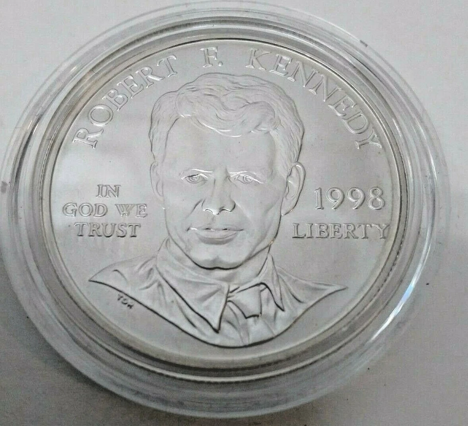 1998-S US Mint Kennedy Collector's Set RFK Silver Dollar & JFK Silver Half DS - Image 3 of 4