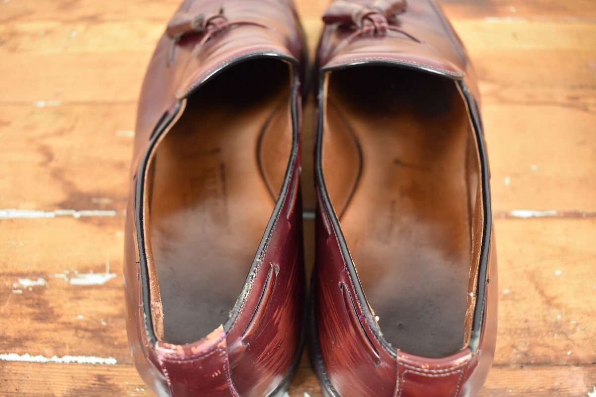 ALLEN EDMONS SARATOGA MOC TOE TASSEL LOAFERS MADE IN USA 8.5 B‎ MERLOT Allen Edmonds Saratoga Merlot Moc Toe Tassel Loafer Size  main image 4
