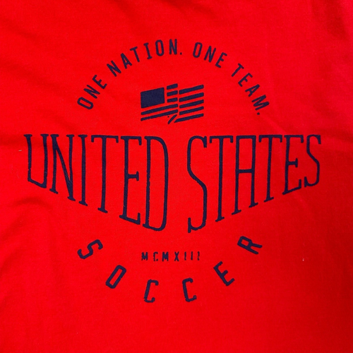 T-shirt Nike USA squadra nazionale calcio rossa taglio atletico maglietta uomo taglia media - Foto 7 di 7