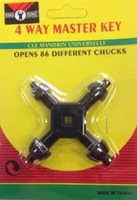 Universal Chuck Key Drill 4 In 1 Way Master Key Presses Tool Replacement #1606