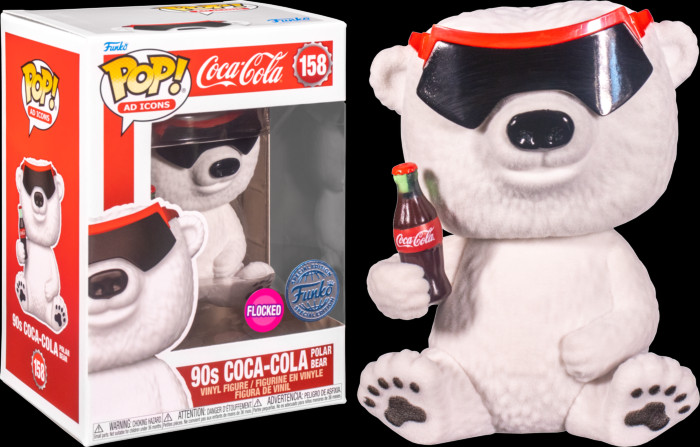 En Oferta Coca Cola 90'S Polar Bear Flocked Exclusive Pop! Vinyl Figure #158 Oe