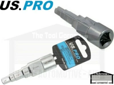 US PRO Tools 1/2" dr Radiator Spud Wrench Socket 5 Steps NEW 3468