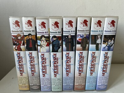 Neon Genesis Evangelion VHS Originali 4 6 7 8 10 11 12 13 Anime Dynamic Italy