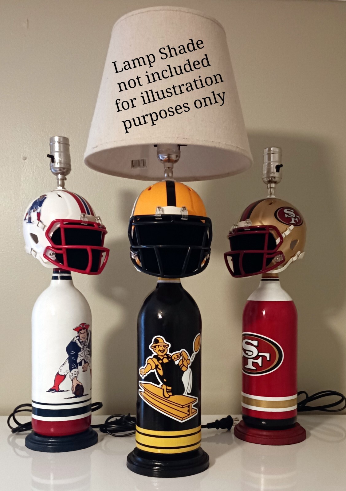 Pittsburgh Steelers Lamp Handcrafted Throwback