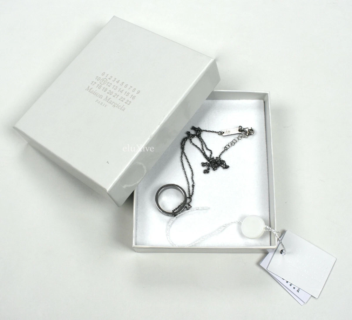 Men's Necklace With Ring Pendant by Maison Margiela | Coltorti Boutique