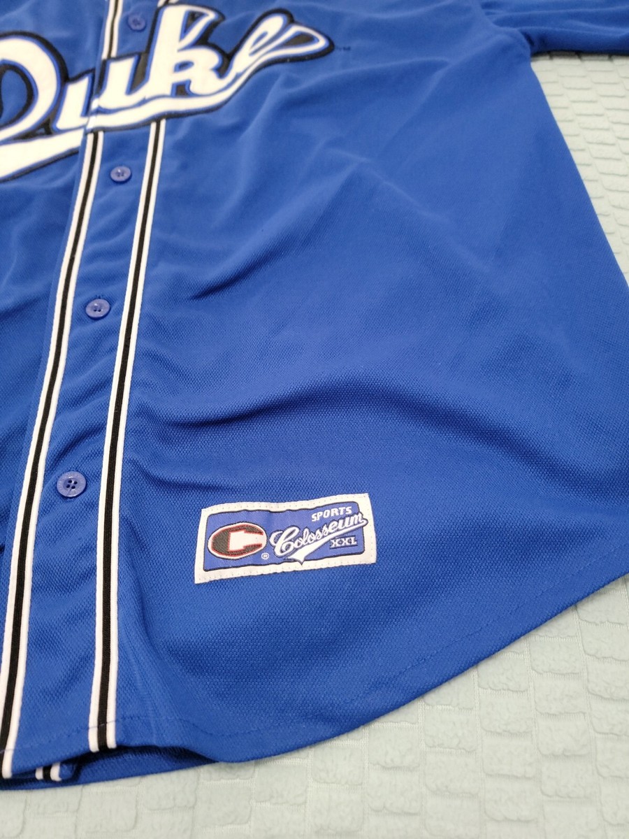 Duke Blue Devils Vintage Colosseum NCAA Script #7 Baseball Jersey