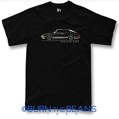 Classic tshirt for saab 900 turbo fans swedish art t-shirt