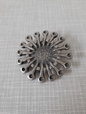 Eivind Hillestad Sunburst Brosche/ Anhänger Design Norwegen vinta