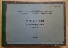 NVA Vorschrift K052/3/022 Schwimmwagen PTS-M Ersatzteile 1988