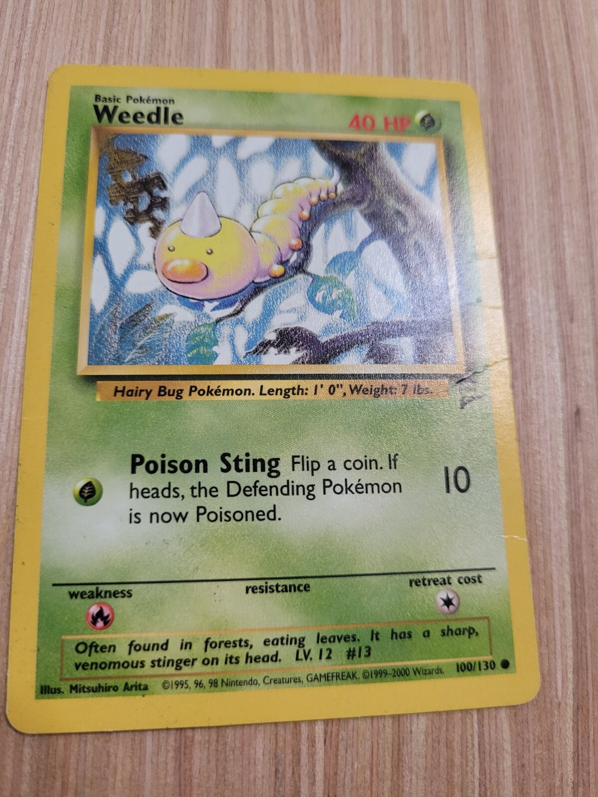Weedle 100/130 - Base Set 2 - Common - Pokemon Card TCG - MP-HP | eBay