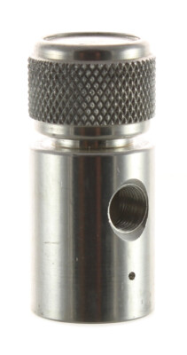 CO2 FILL ADAPTER REMOTE ON OFF + DEGAS WHEN UNSCREW - RAW - AMERICAN MADE 