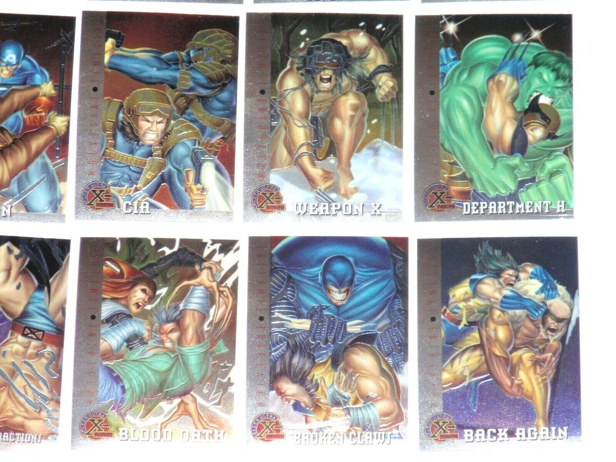 1995 FLEER ULTRA X-MEN CHROMIUM 100 CARD SET MARVEL HAUNTED